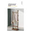 Solid Wood Coat Rack, 23.6 Inch Wide Freestanding Hanger Stand With Assembly Easy, Eco-friendly For Bedroom Entrance Living Room, Walnut Finish