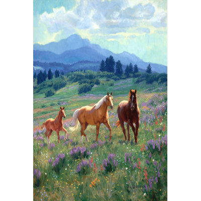 " Wild In Bloom " by Claire Goldrick Painting Print