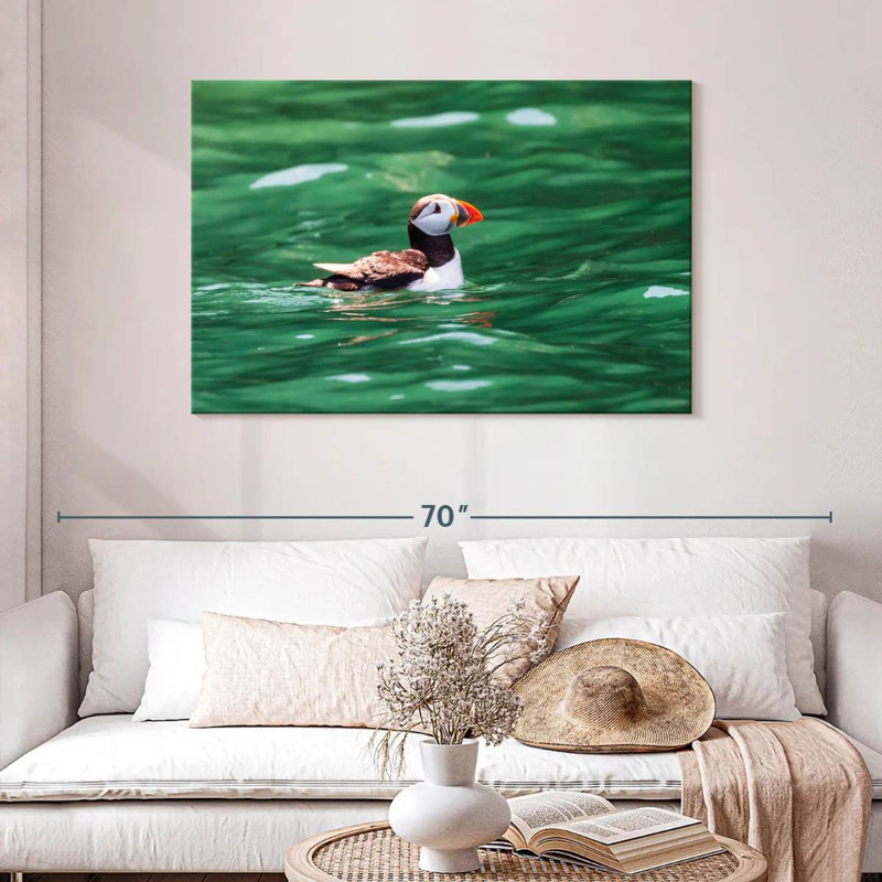 Crowle Floating Puffin, 30" H x 45" W