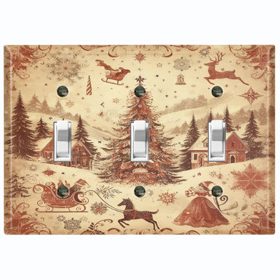 Plaque murale à 3 branches pour arbre de Noël North Pole