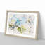 Blue Bird and Cherry Blossom Tree - Picture Frame Graphic Art Print-56871271-56871283