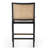 Upholstered Counter Stool with Solid Wood Frame