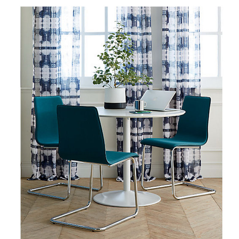 Dora Round Metal Base Dining Table