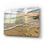 «Emerald Green Shell Covered Beach Sunset» par Ezra Tanner, art mural en verre acrylique-484641739