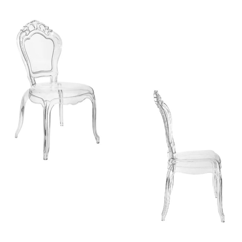 Fauteuil transparent sans accoudoirs