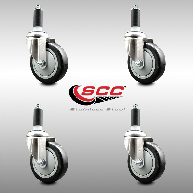 Polyurethane Casters, Black