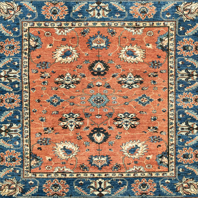 Tapis abstrait moderne 2962, Carré 3 pi