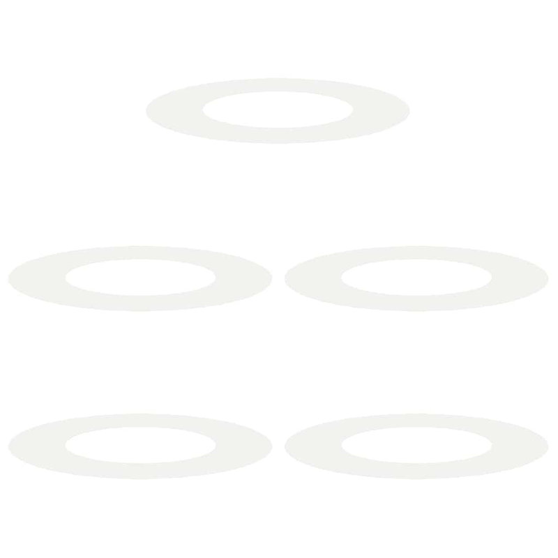 Tree Ring Decorative Garden Modern Protector Outdoor Ornament Base Home, White, 70cmW x 70cmD