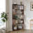 Afeef Corner Bookcase Corner Bookshelf Large Display Rack Storage Organizer-1201670662