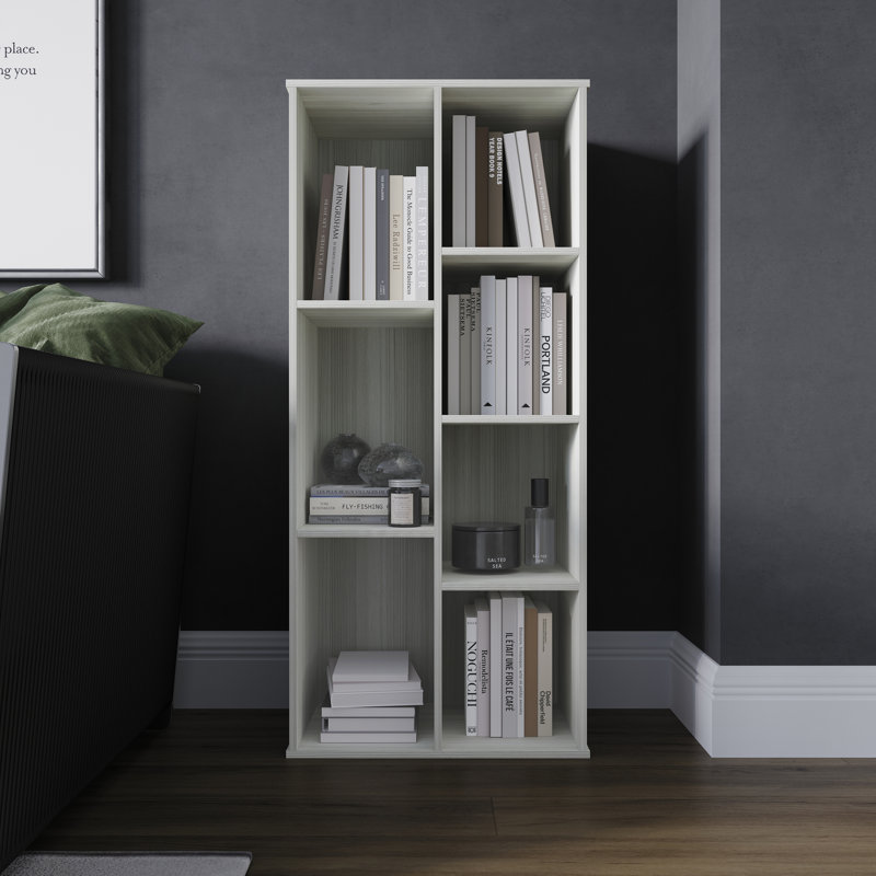 Colello Bookcase, Light Gray