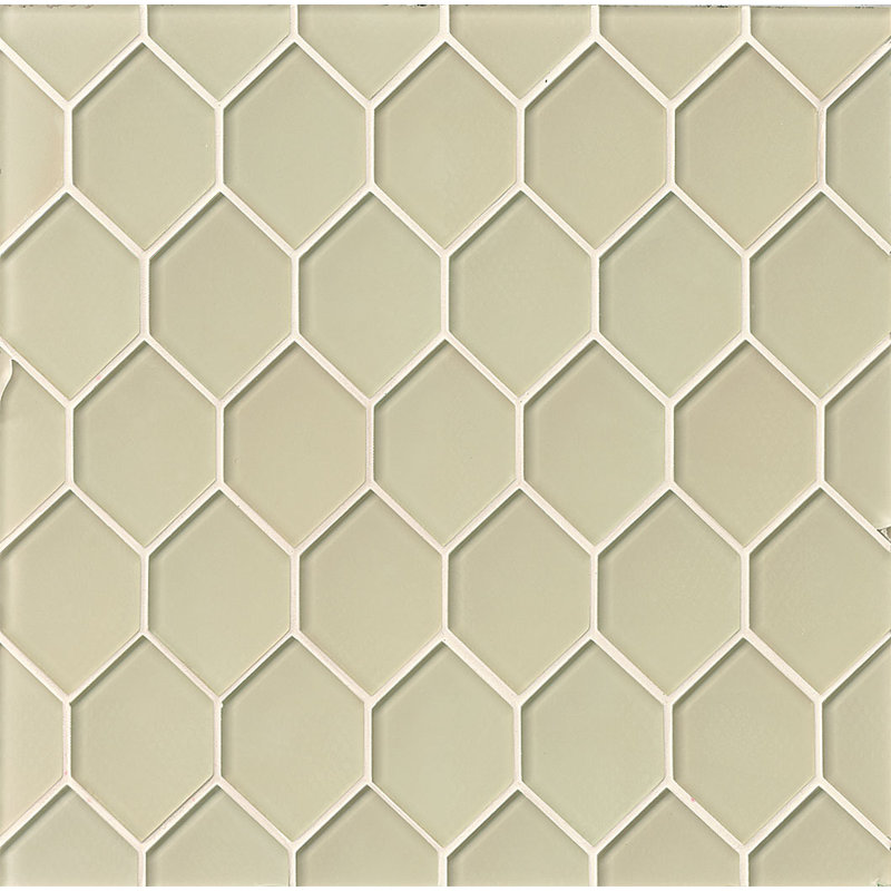 SAMPLE - La Palma Glass Mosaic Tile in Blue, Sand