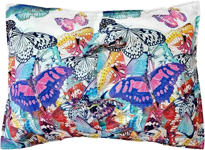Greenland Home Fasions Mariposa Multi Standard Sham, 20x26, Standard