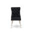 Chaises de salle à manger Dallas Parson - Ensemble de 2 chaises capitonnées en tissu de polyester capitonné noir-6824814