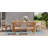 Seras 6 - Person Teak Wood Patio Dining Set with Rectangular Table