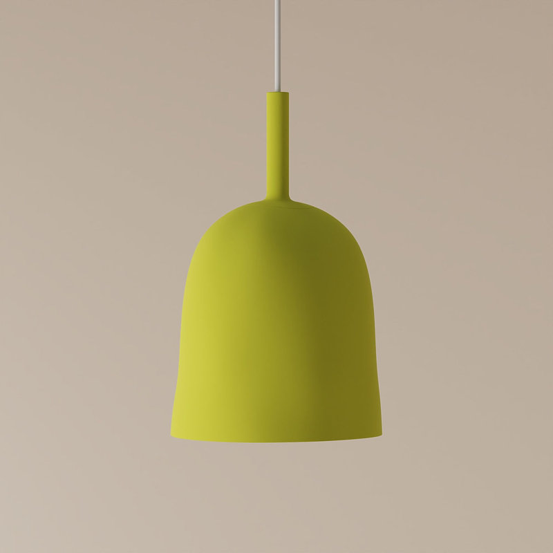 Vessel Pendant Light, Poppy, 18.5'' H x 9'' W x 9'' D, White