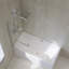 Panneau de douche en verre trempé sans cadre 31 "X55"