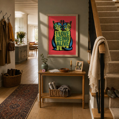Love Being Alive Modern - Framed Print