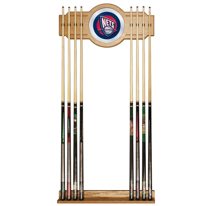 Support à queue de billard avec miroir nba, Magic d'Orlando, L 30 po x l 12 po