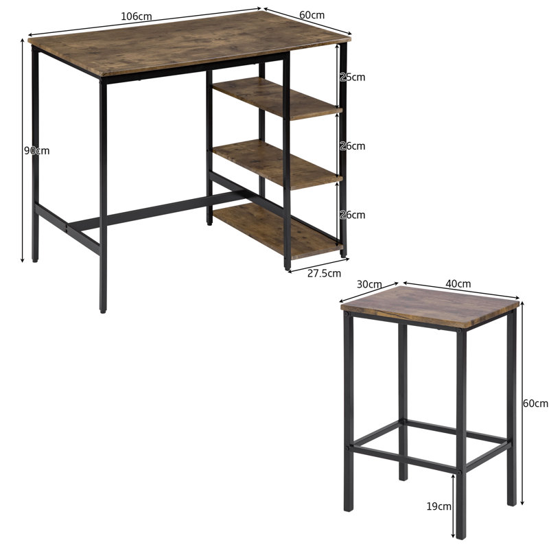 Greggs Dining Set, Dark Brown