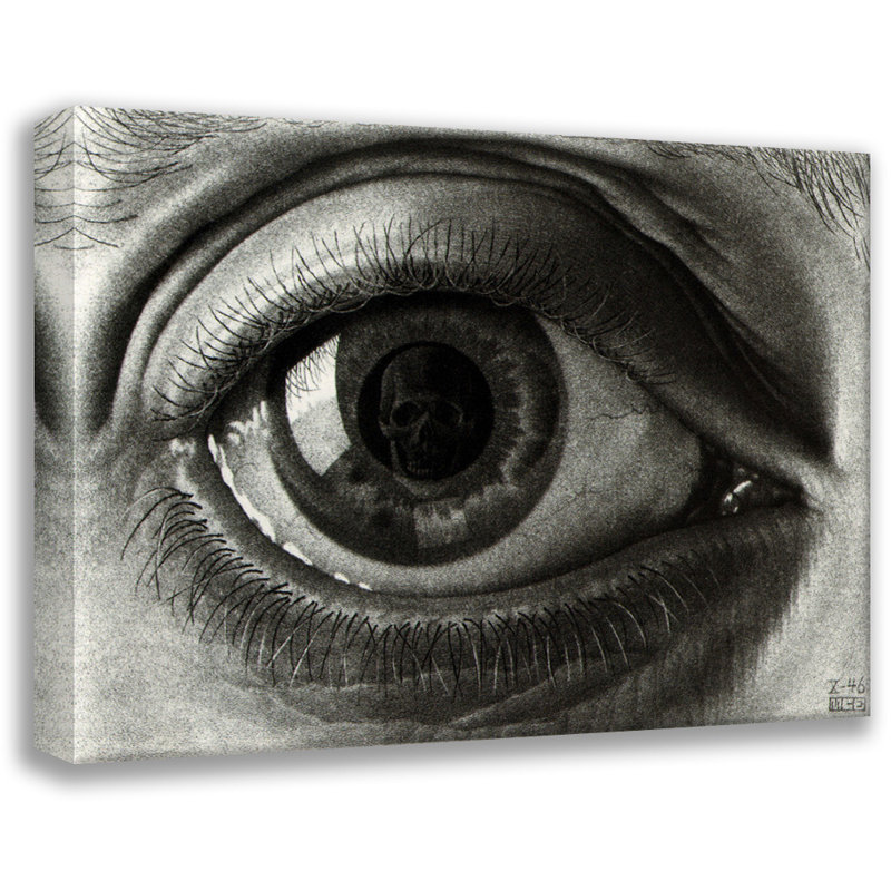 The Eye by M.C.Escher Gallery Wrapped Canvas, 13" H x 18" W