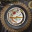 Pewter Stoneware Dinner Plate