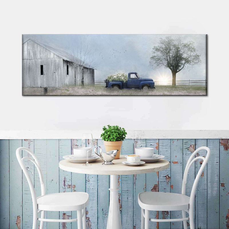 " Jonestown Barn Canvas Print ", 16" H x 48" W x 1.25" D