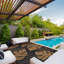 Tapis d'extérieur imperméable réversible en plastique avec paille Tapis de patio pliable résistant aux rayons UV-907267626-907267670