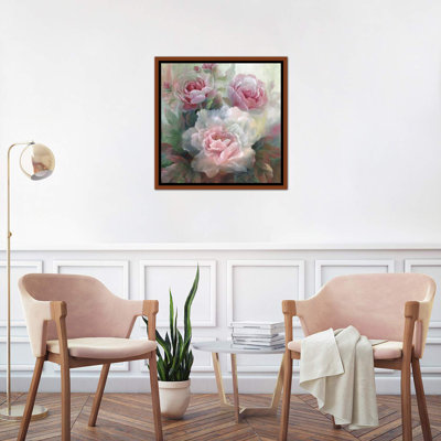 " White Roses III " Graphic Art Print