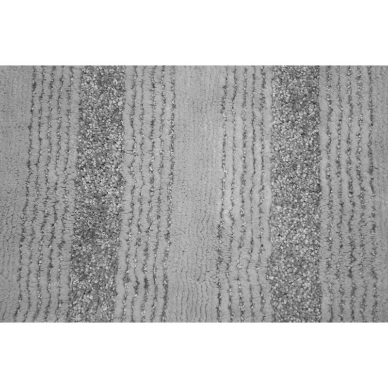 Nylon Bathroom Mat with Non-Slip Appliance Niala, Tapis de couloir 1 pi 10 po x 5 pi, Gris platine