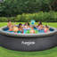 Funsicle: Ensemble de piscine gonflable 13 pi x 33 po QuickSet Designer Pool - 13 pi x 33 po, comprend une pompe de filtration RX600 et une cartouche de type D, pour 6 à 7 personnes