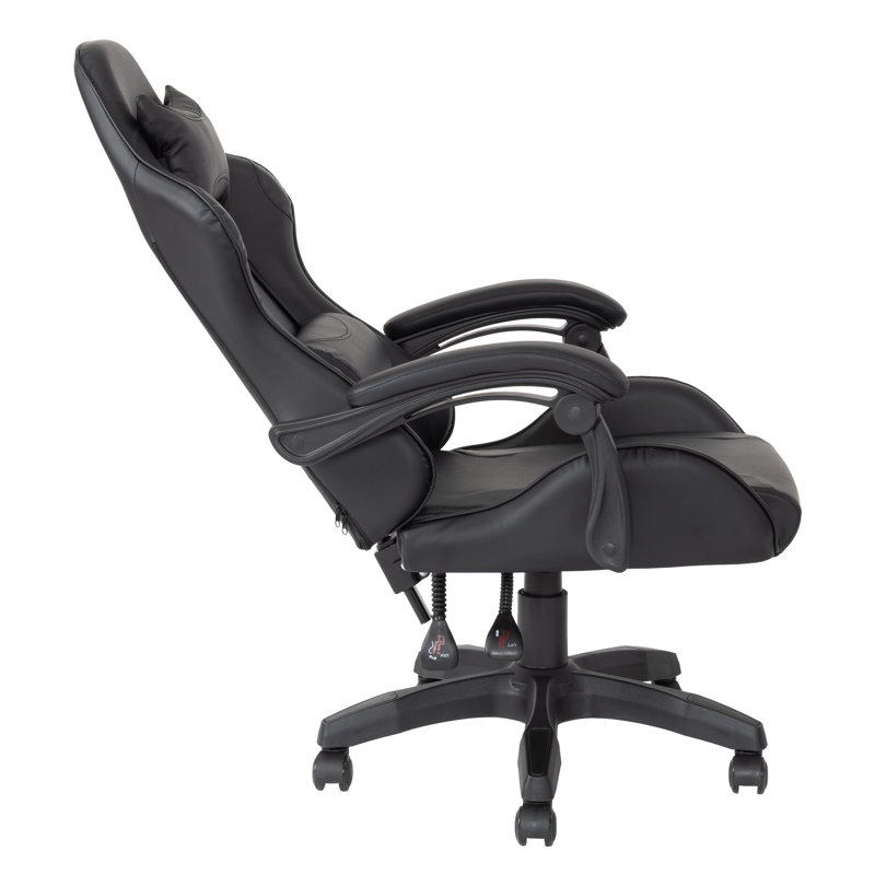Chaise de jeu PC et course, Noir