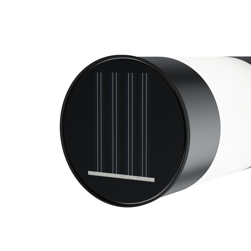 Bornes d'éclairage solaire pour chemin, ensemble de 6 à 15 po en acier inoxydable pour éclairage extérieur
