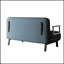 Chaise convertible polyvalente avec dossier réglable et structure en fer robuste pour la maison et le bureau