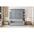 Queen Size Wall-Mounted Murphy Bed with Sofa and Hidden Storage
