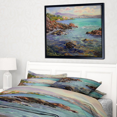 « ivoire d azure france », reproduction d’impression sur toile tendue encadrée