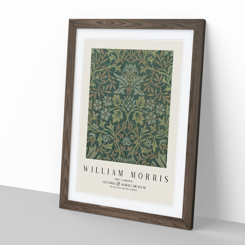 Flower Garden Vol.2 by William Morris - Framed Print, 36cm H x 27cm W x 2cm D, Walnut Framed