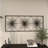 Metal Sea Urchin Starburst Home Wall Decor with Black Frame