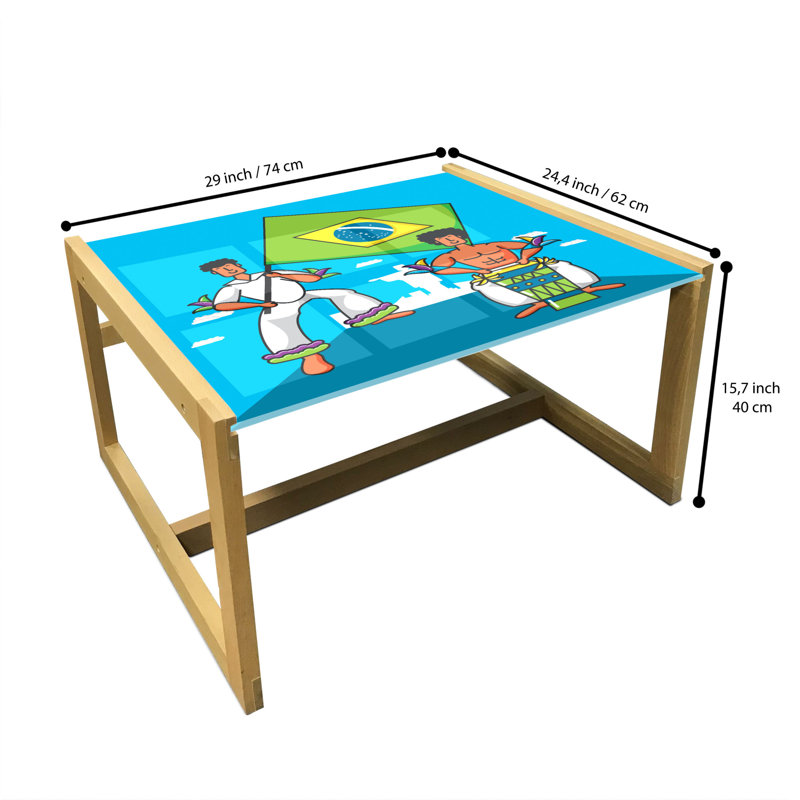 Jabriyah Sled Coffee Table, 62cm H x 74cm W x 40cm D