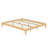 Solid Dry Bamboo Wood Platform Bed Frame, With Wood Slat Support-1040851108