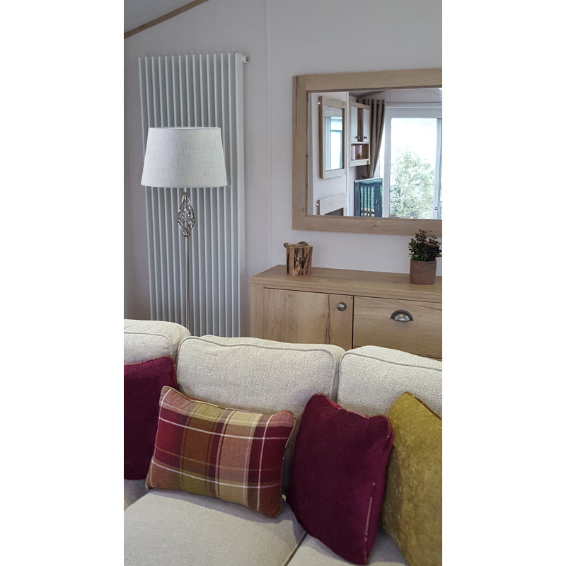 Backus 165cm Traditional Floor Lamp, Silver, Grey