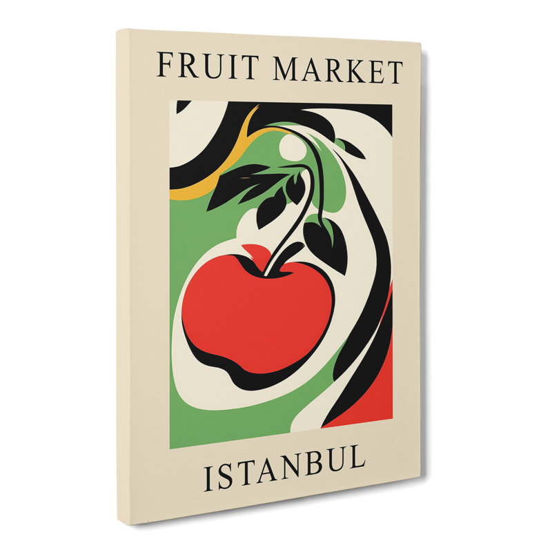 Istanbul Fruit Market Exhibition Apple - Wrapped Canvas, 50cm H x 35cm W x 3cm D