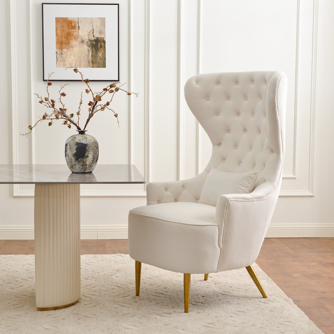 Remerton Upholstered Wingback Dining Chair Willa Arlo™ Interiors
