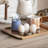 Stoneware Egg Holder with Reactive Glaze