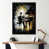 Impression noire sur toile encadrée sélectionné