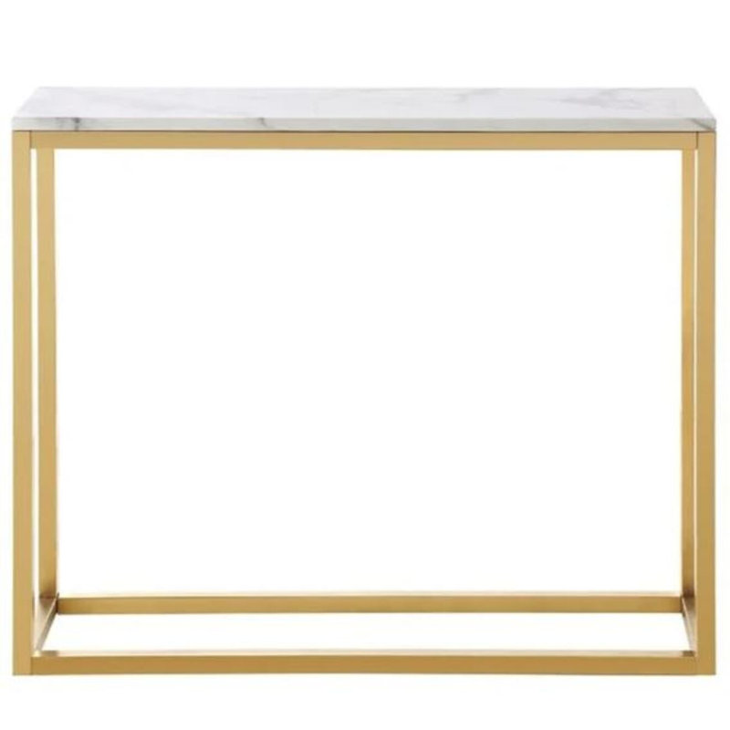 Ornelas Faux Marble Console Table