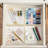 Martha Stewart Kerry Plastic Stackable Office Desk Drawer Organizers with Metallic Trim, 6" x 6"