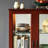 Curio Cabineted Curio Diapaly Cabinet With Adjustable Shelves And Mirrored Back Panel, Tempered Glass Doors (3 Tier), (E26 Bulb Not Included)-1678576257