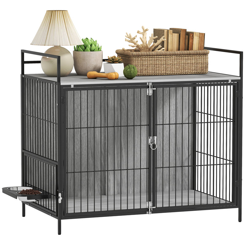 Wood Furniture Style Crate with 2 Doors
