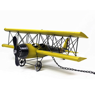 Décoration murale suspendue modèle d’avion en métal