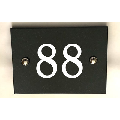 Brumby 10cm H Reflective Stone House Number